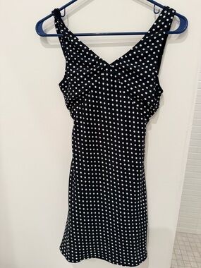 Princess Polly Black and White Polka Dot Midi Dress